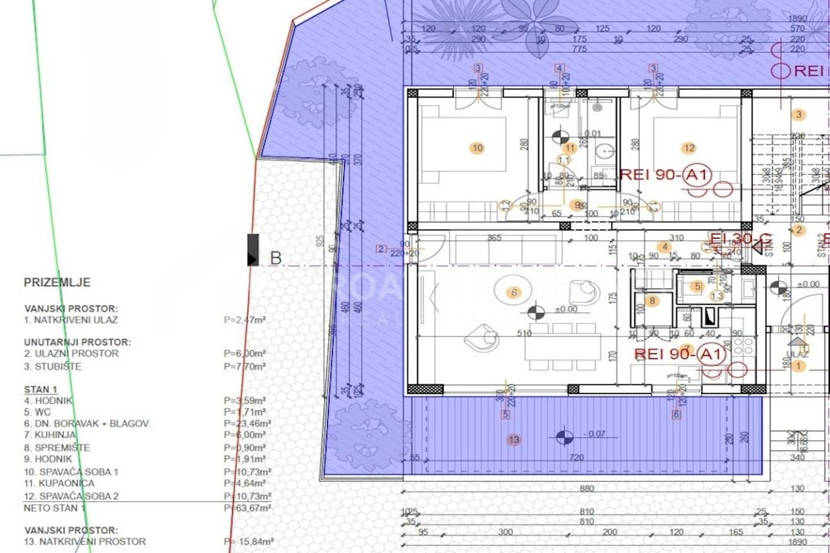 Apartma z dvoriščem v bližini plaže, Rogoznica