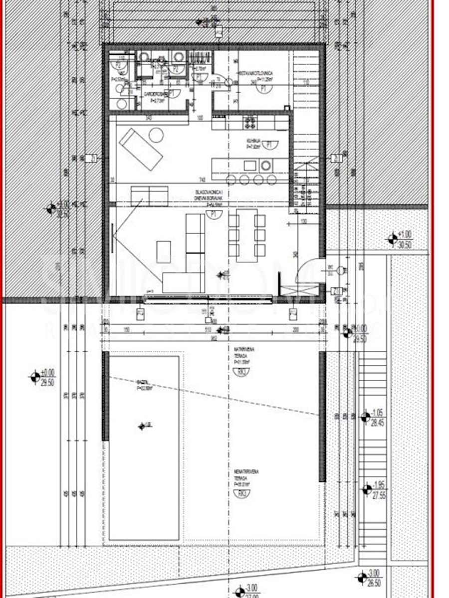 Gradbeno zemljišče z dovoljenjem za vilo, Čiovo