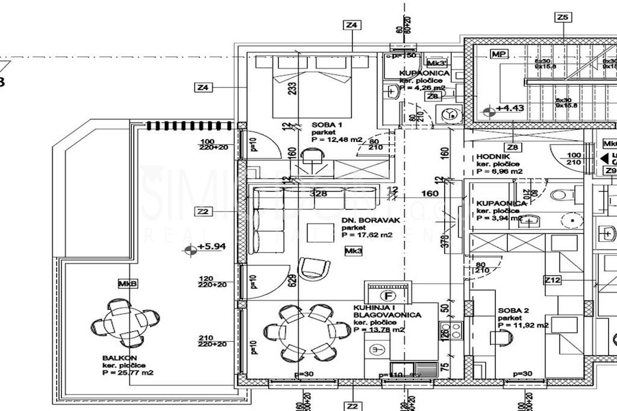 Vrhunski penthouse z razgledom in bazenom, Čiovo