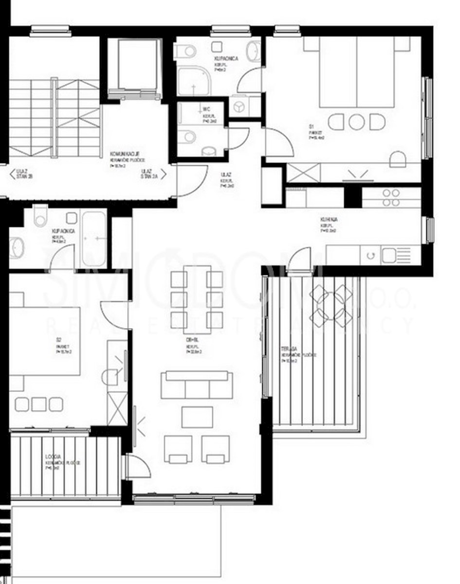Dvosobno stanovanje v novogradnji, Seget