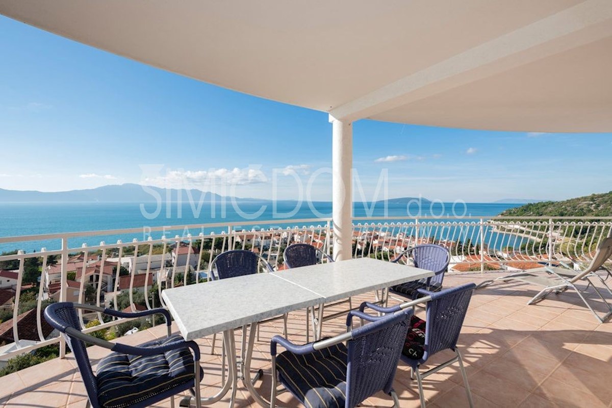 Hiša z odprtim razgledom in bazenom, Makarska riviera