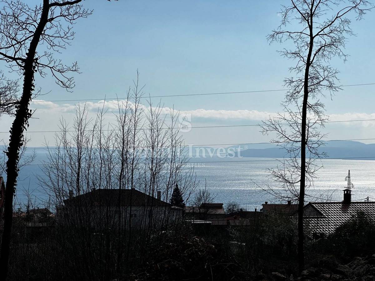 OPATIJA - MATULJI, gradbeno zemljišče s pogledom na morje