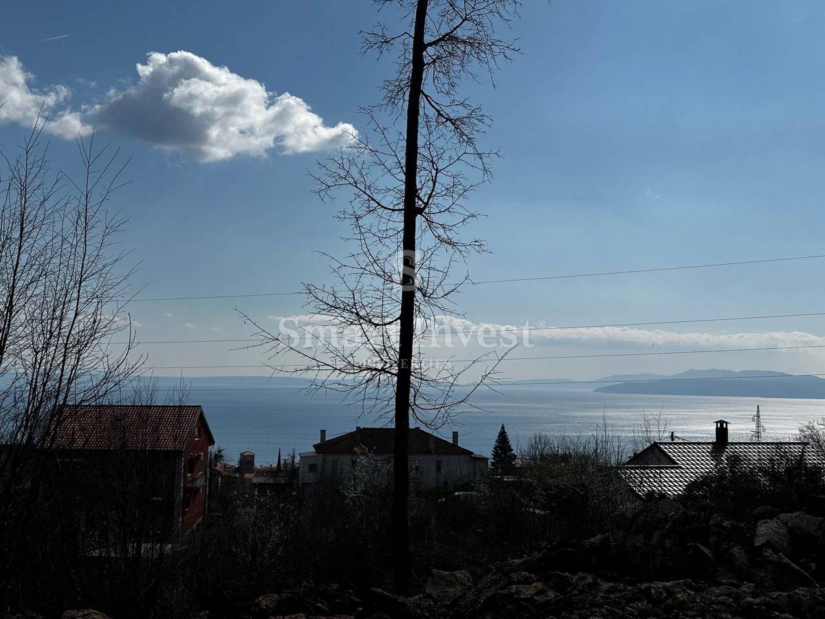 OPATIJA - MATULJI, gradbeno zemljišče s pogledom na morje