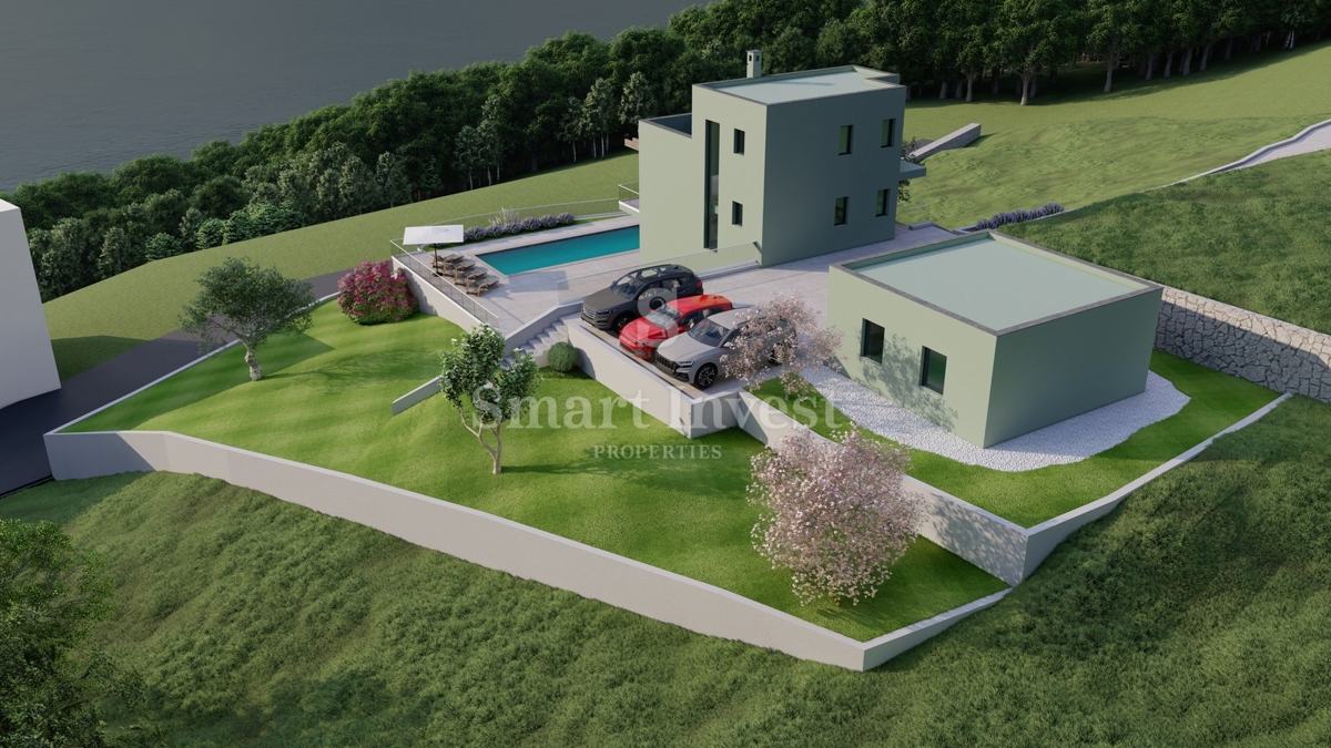 LOVRAN - TULIŠEVICA, zemljišče velikosti 1343 m2 z gradbenim dovoljenjem