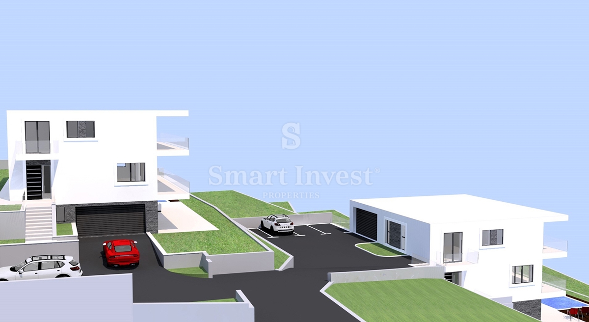 IČIĆI - POLJANE, zemljišče z gradbenim dovoljenjem za vilo z bazenom (A)