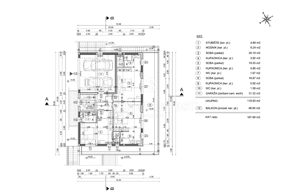 IČIĆI - POLJANE, zemljišče z gradbenim dovoljenjem za vilo z bazenom (A)