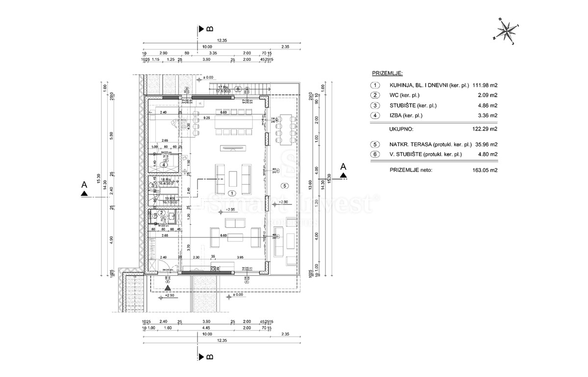IČIĆI - POLJANE, zemljišče z gradbenim dovoljenjem za vilo z bazenom (A)