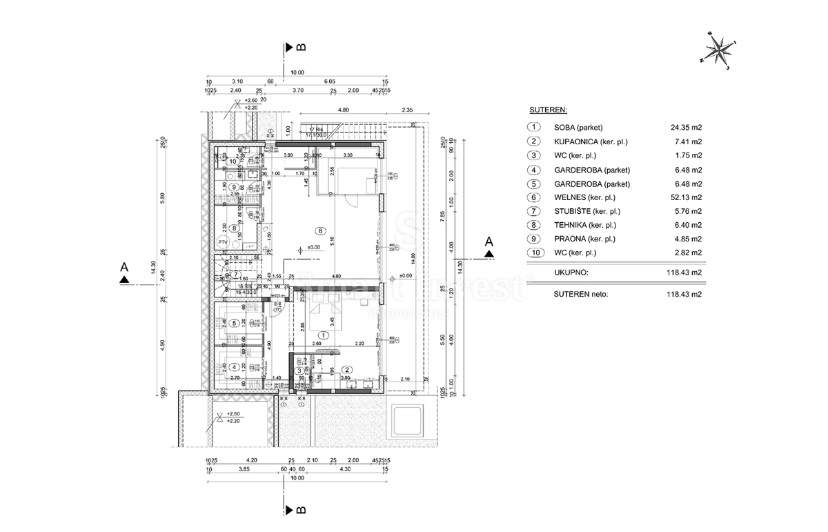 IČIĆI - POLJANE, zemljišče z gradbenim dovoljenjem za vilo z bazenom (A)