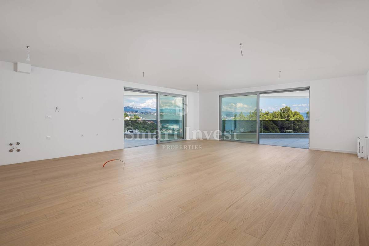 OPATIJA, luksuzna novogradnja s 7 apartmaji, bazenom in pogledom na morje