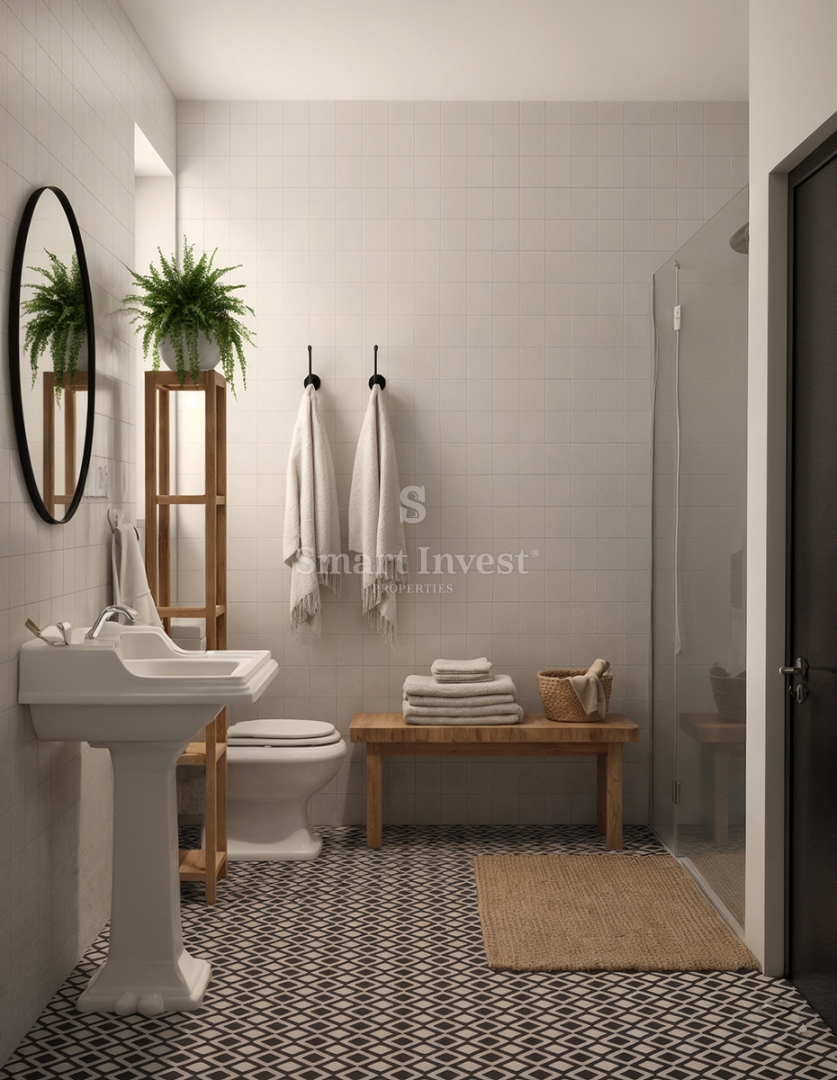 LOVRAN, land plot with building permit for a house, sea view