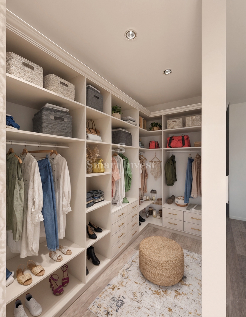 LOVRAN, land plot with building permit for a house, sea view