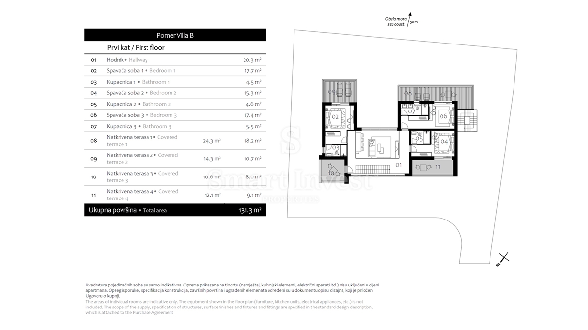 ISTRA - POMER, moderna vila z ogrevanim bazenom tik ob morju in marini