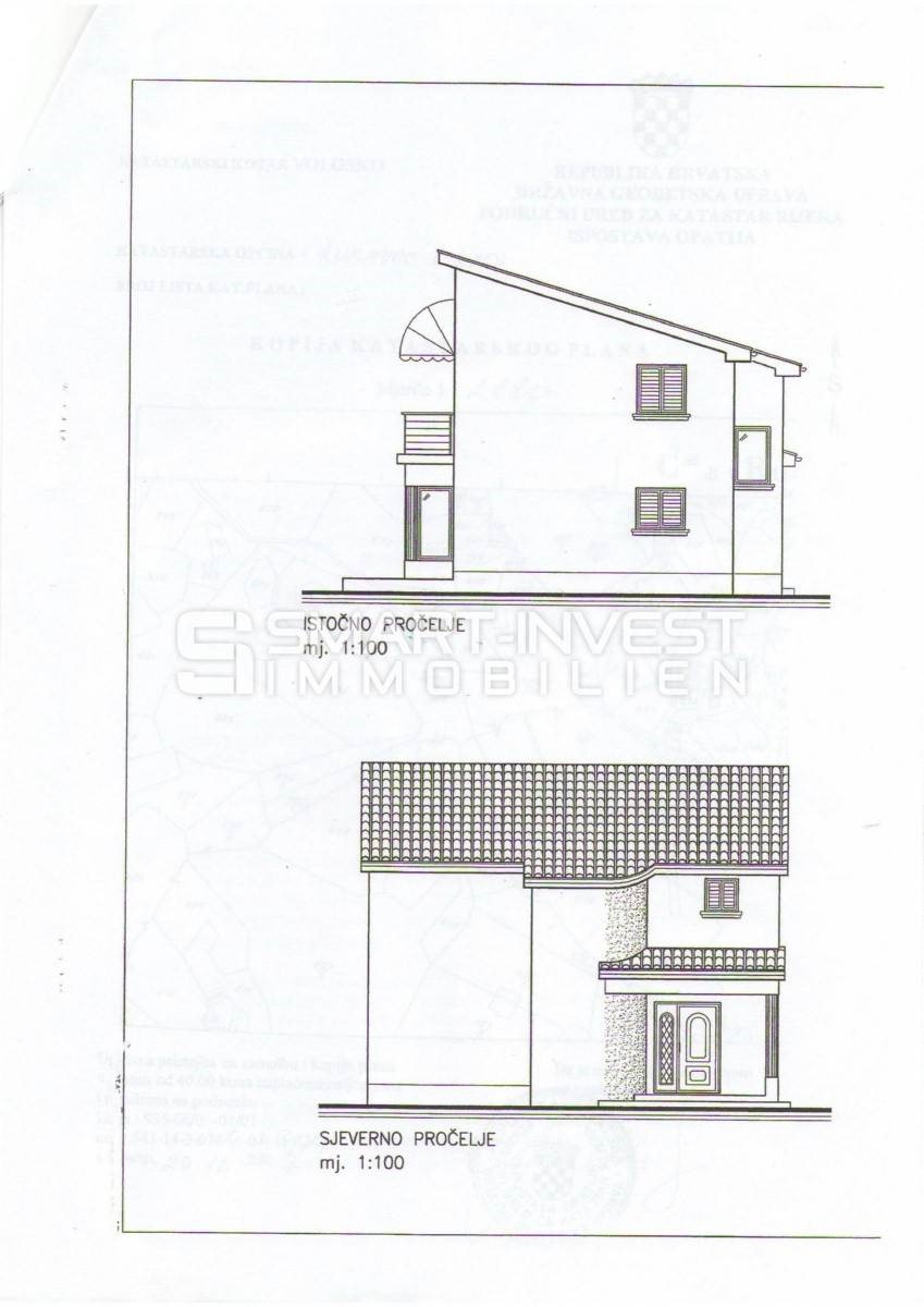 OPATIJA - RUKAVAC, Zemljišče 1117 m2 z gradbenim dovoljenjem za hišo, prodamo