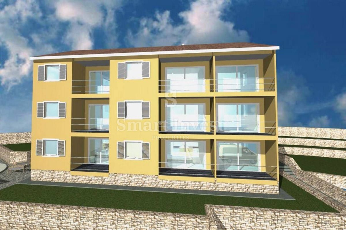 OPATIJA - POBRI, Zemljišče 1440 m2 z gradbenim dovoljenjem in pogledom na morje