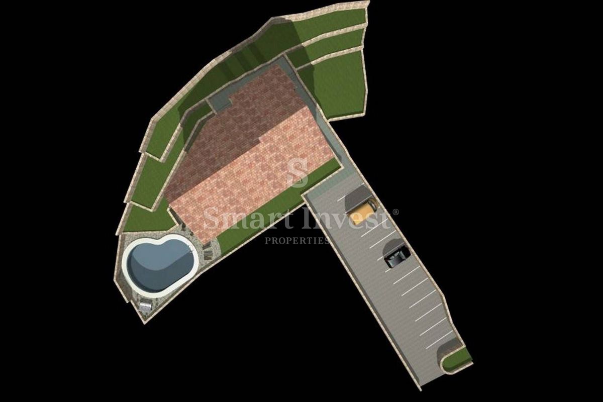 OPATIJA - POBRI, Zemljišče 1440 m2 z gradbenim dovoljenjem in pogledom na morje