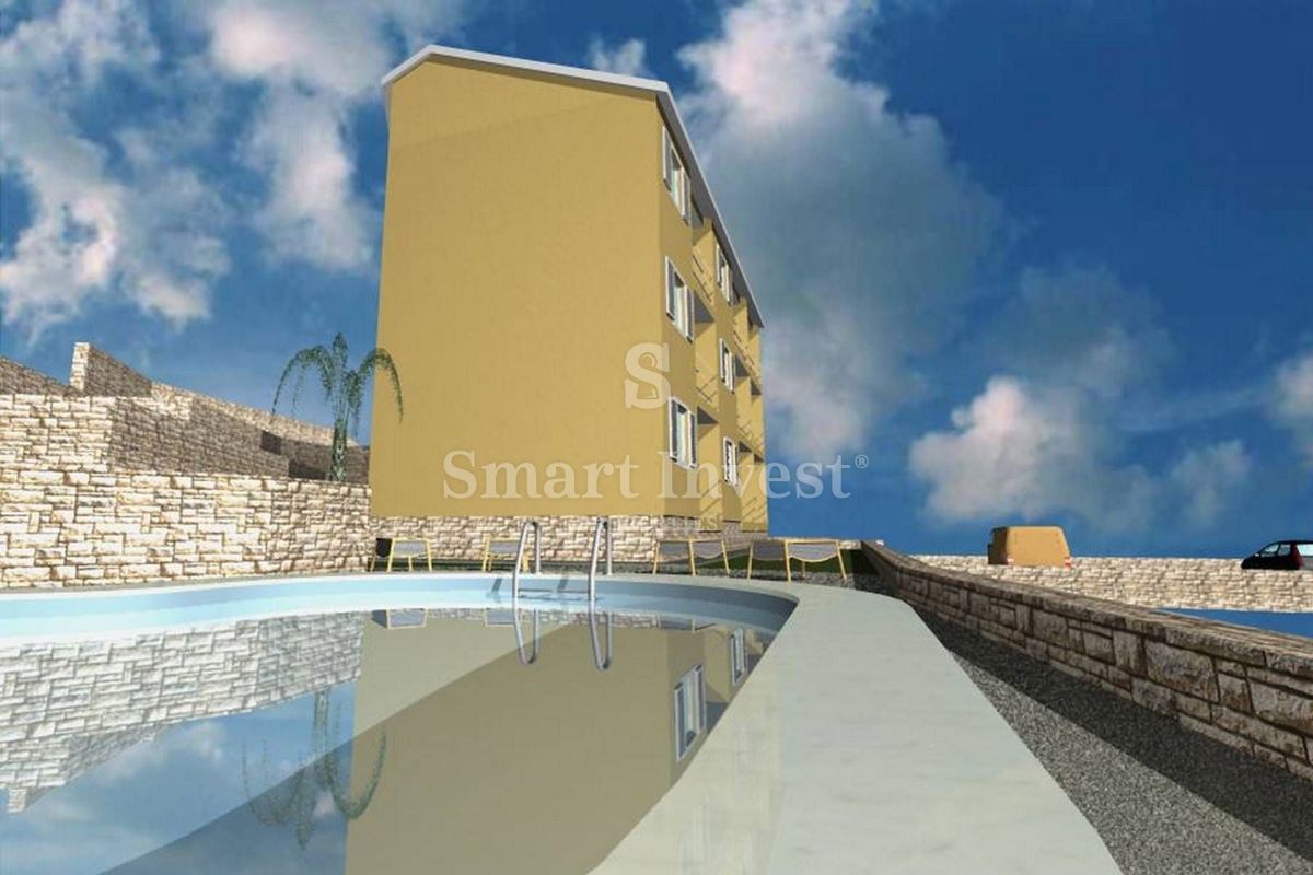 OPATIJA - POBRI, Zemljišče 1440 m2 z gradbenim dovoljenjem in pogledom na morje