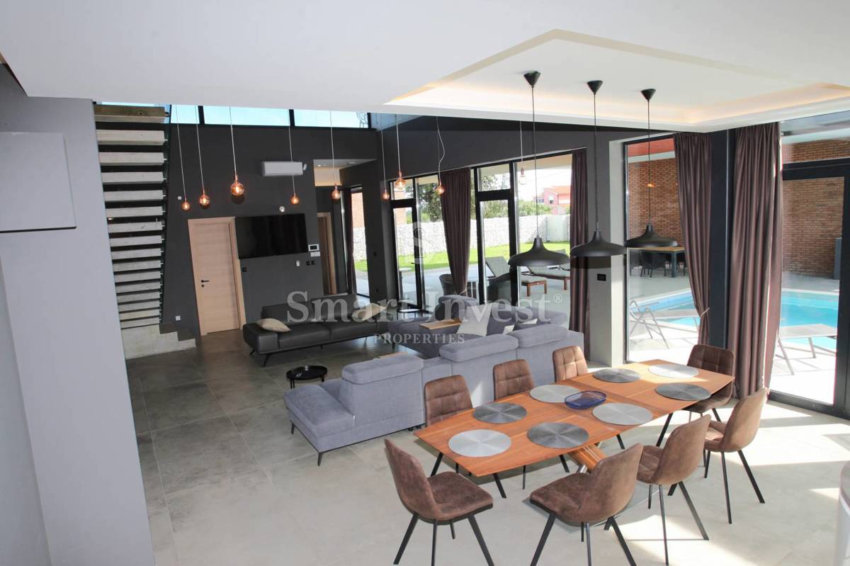 ISTRIA - MEDULIN, MODERN 4-BEDROOMS VILLA WITH SEA VIEW