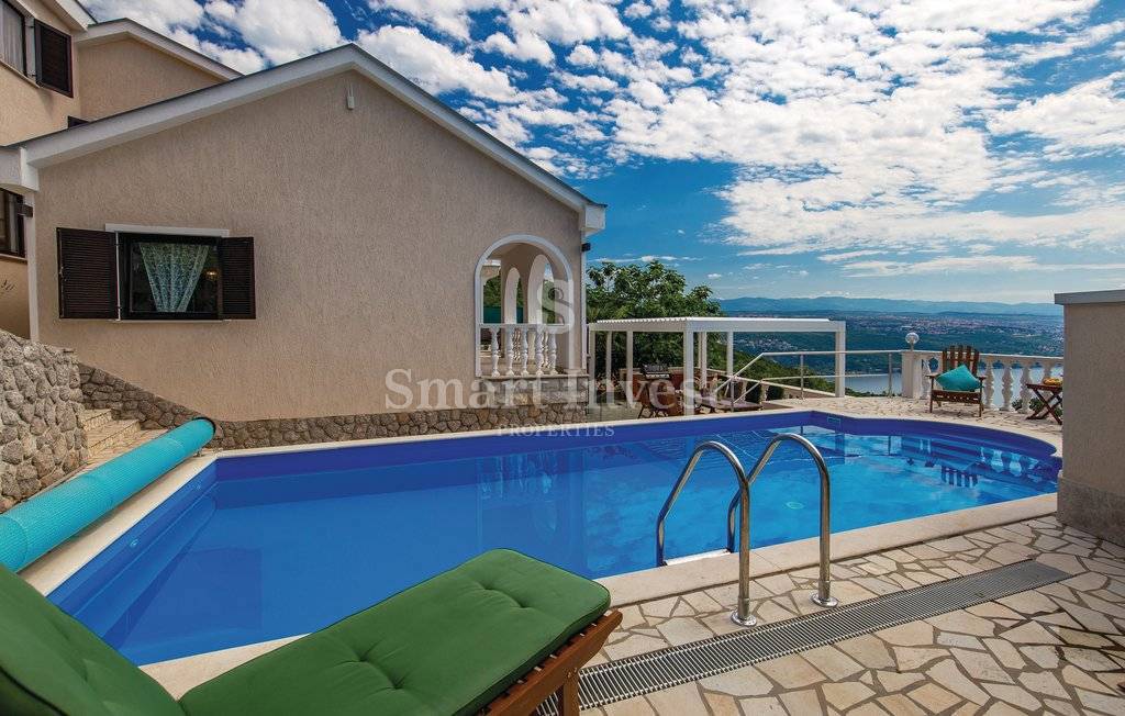 OPATIJA, Spacious house with pool and amazing panoramic sea view