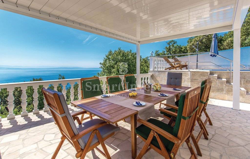 OPATIJA, Spacious house with pool and amazing panoramic sea view