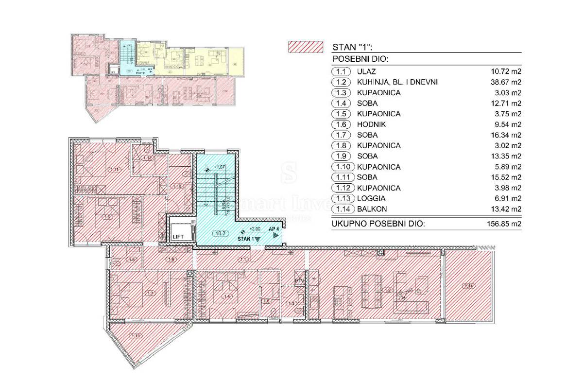 Stanovanje Opatija, 65,02m2