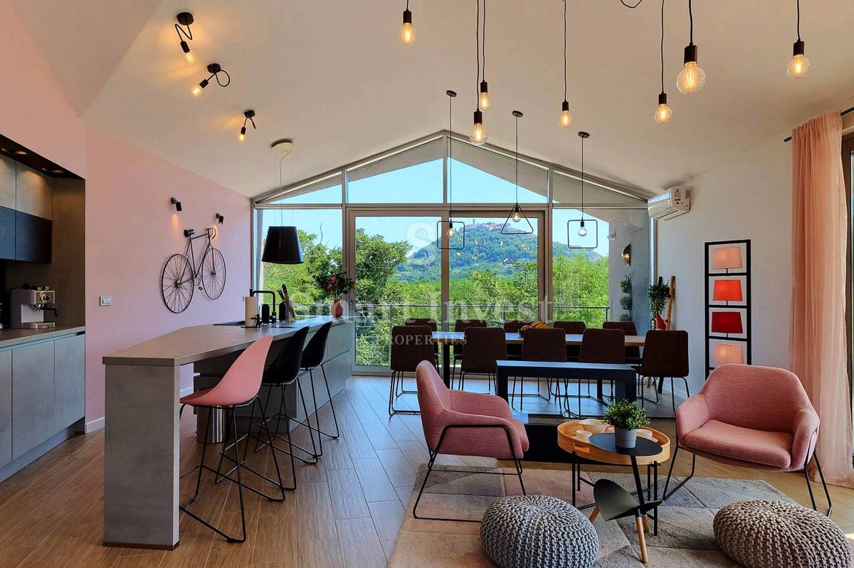 ISTRIA, MODERN VILLA WITH AMAZING VIEW OF MOTOVUN, for sale
