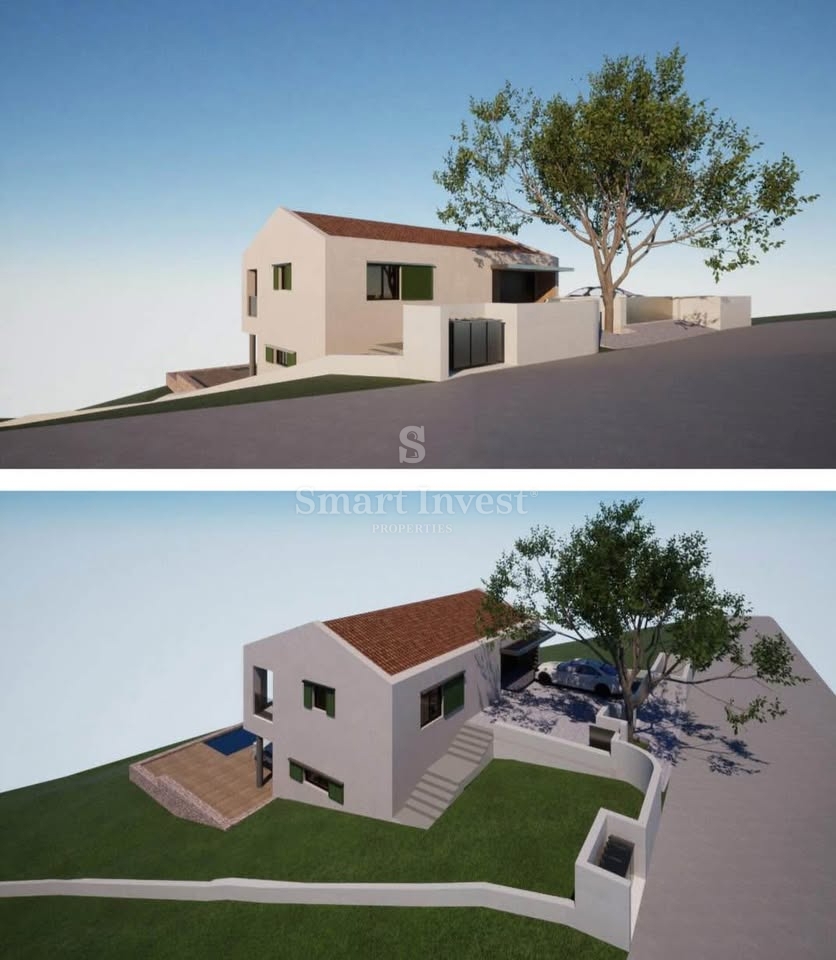 ISTRA - SVETVINČENAT, zemljišče velikosti 1215 m2 z gradbenim dovoljenjem za vilo