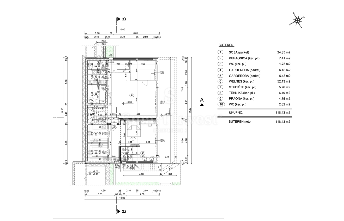 IČIĆI - POLJANE, zemljišče z gradbenim dovoljenjem za vilo z bazenom (A)