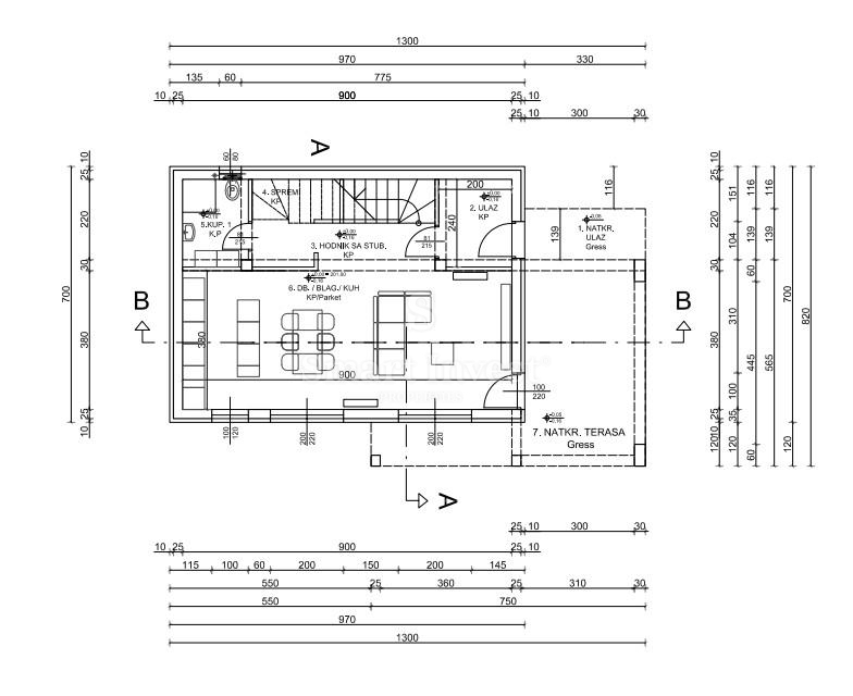 KASTAV, zemljišče z gradbenim dovoljenjem za hišo
