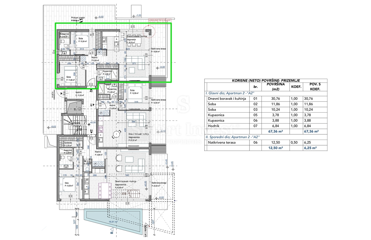 IČIĆI, novo stanovanje s teraso v bližini morja, SAMO V NAŠI AGENCIJI!