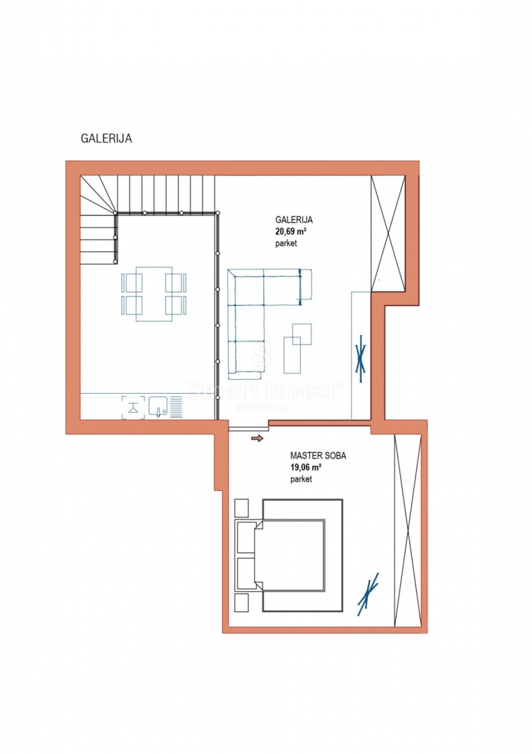 Stanovanje Viškovo, 82m2