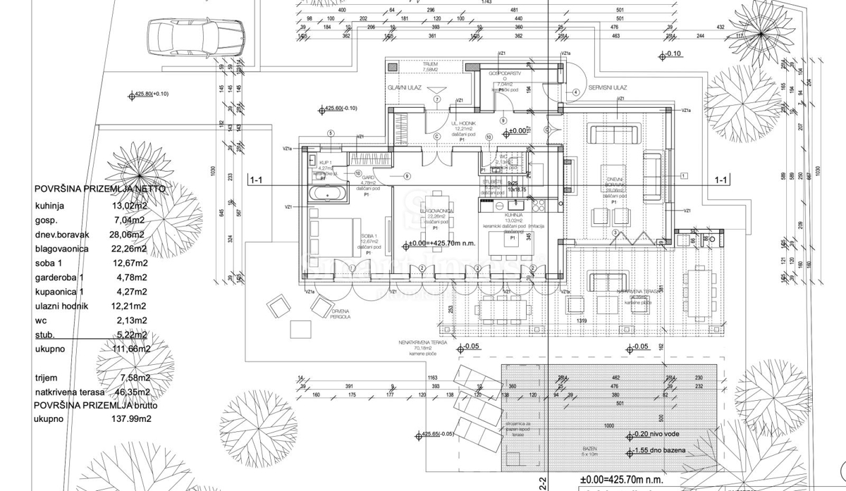 Hiša Gračišće, 222m2