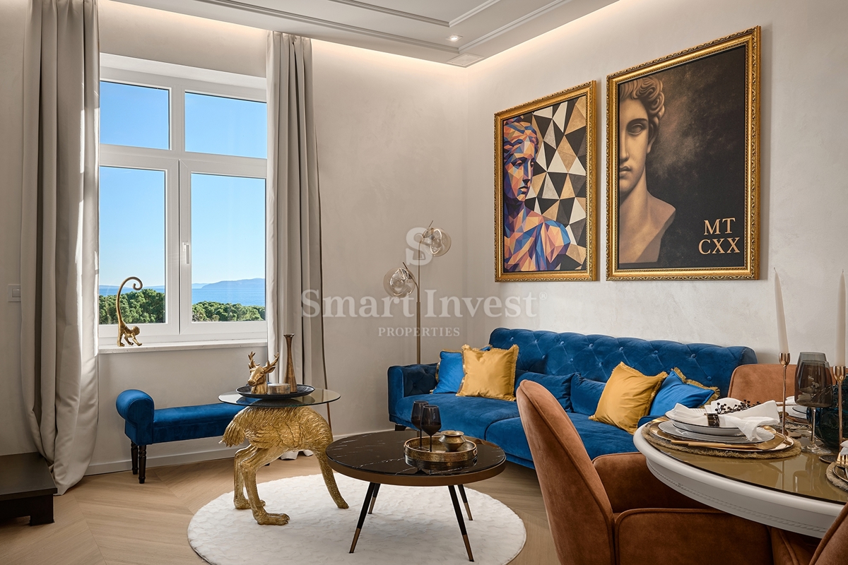 OPATIJA - CENTER, luksuzno 3-sobno stanovanje le nekaj korakov od morja