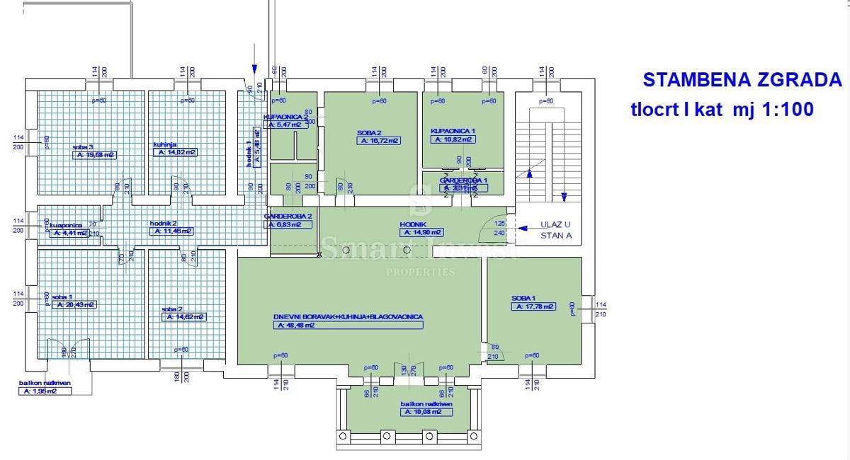OPATIJA, Luxury 2-bedrooms apartment of 142.80 m2, second line to the sea