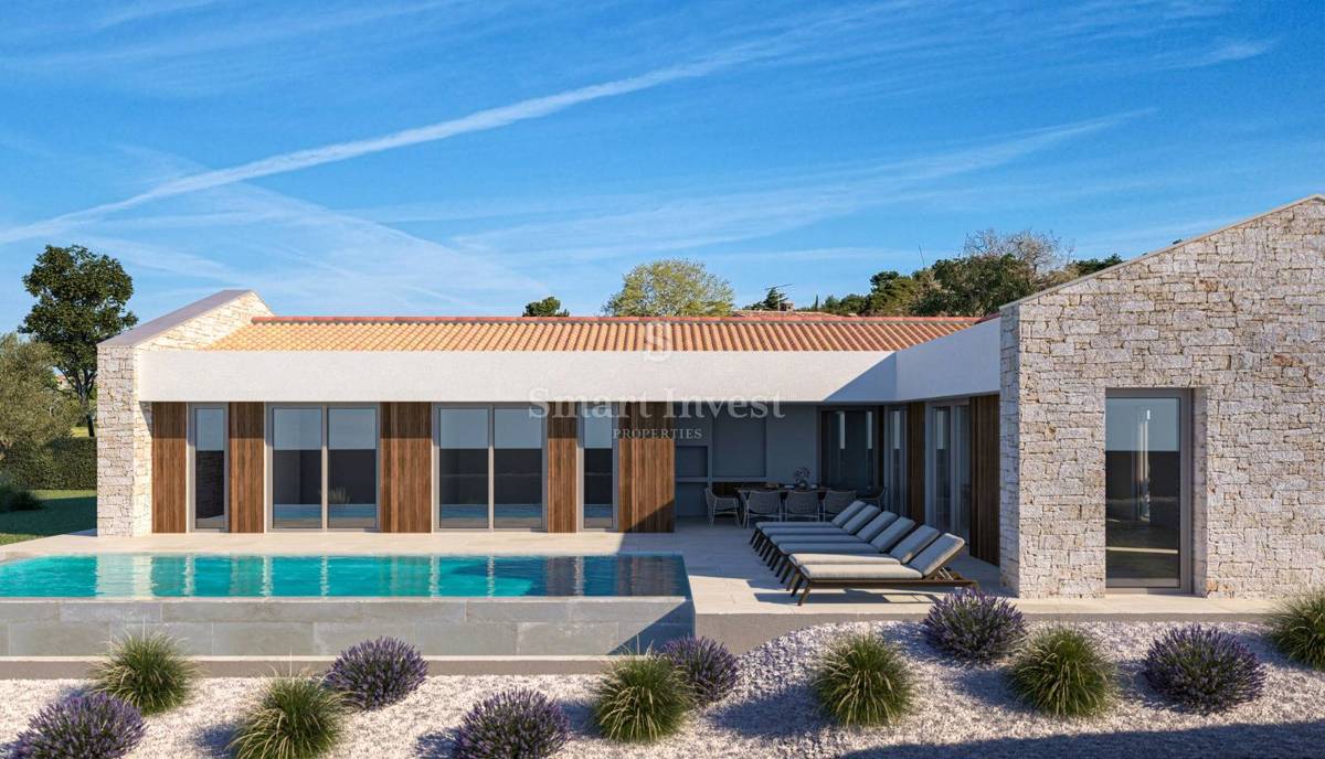 ISTRIA - VIŠNJAN, Modern villas with sea view, for sale
