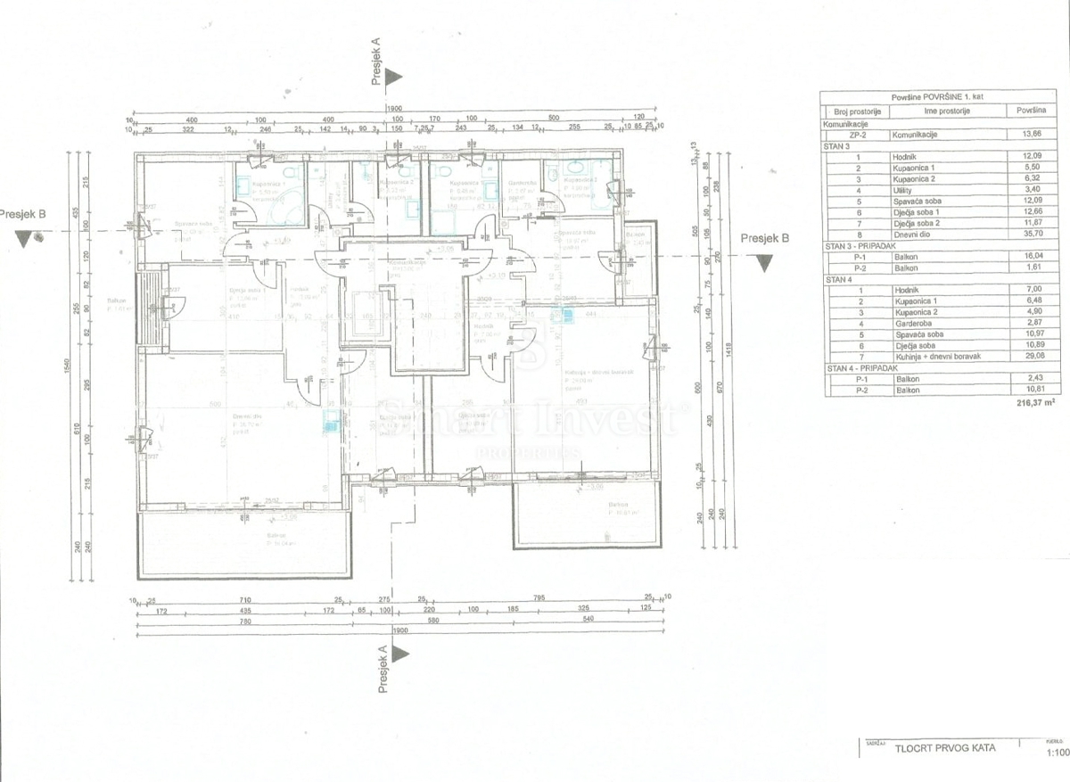 RIJEKA - BIVIO, zemljišče z gradbenim dovoljenjem za 5 stanovanj