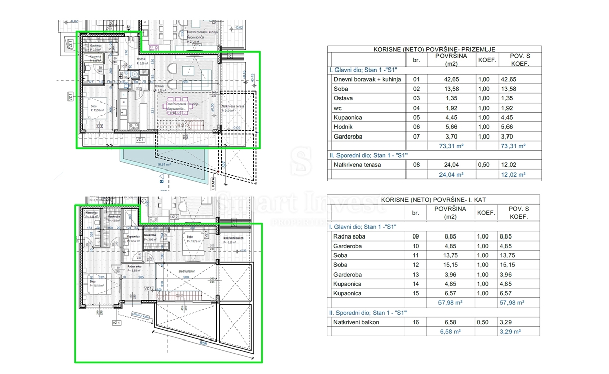 IČIĆI, novo stanovanje z bazenom v bližini morja, SAMO V NAŠI AGENCIJI! 