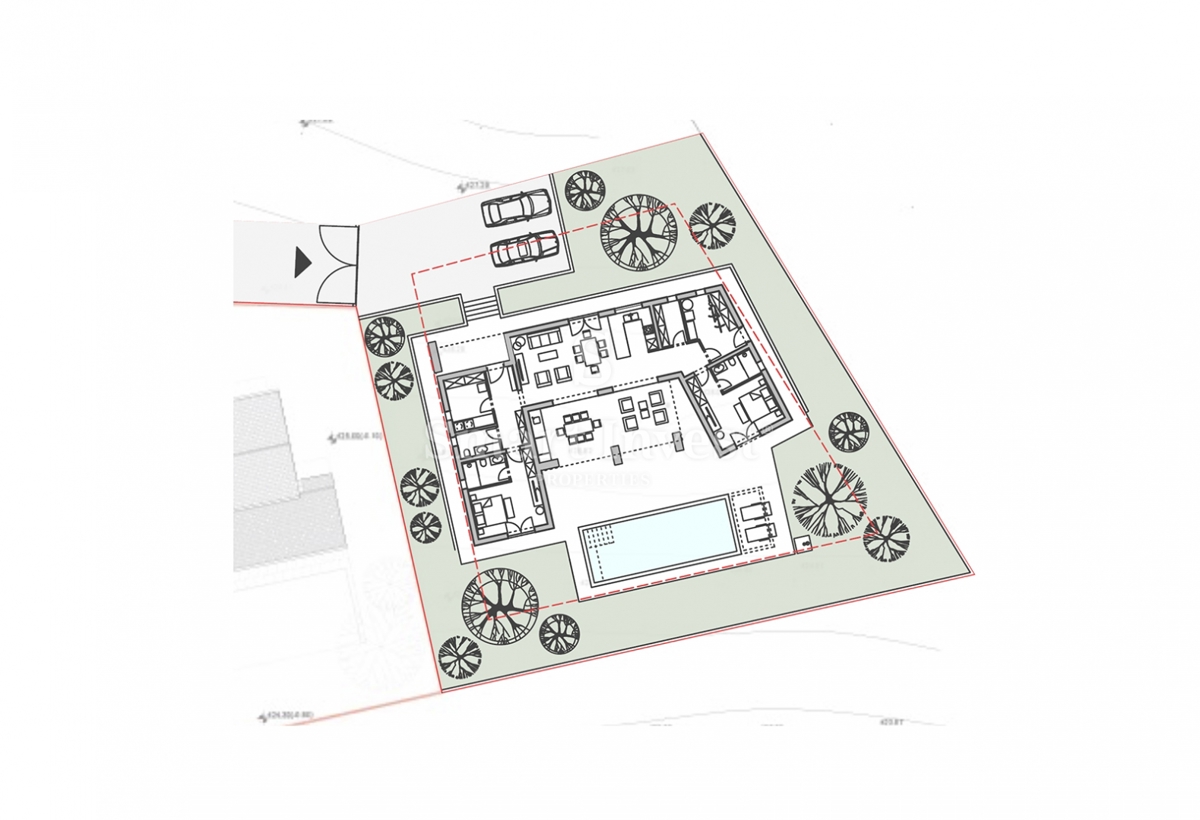 Zemljišče Bazgalji, Gračišće, 1.100m2