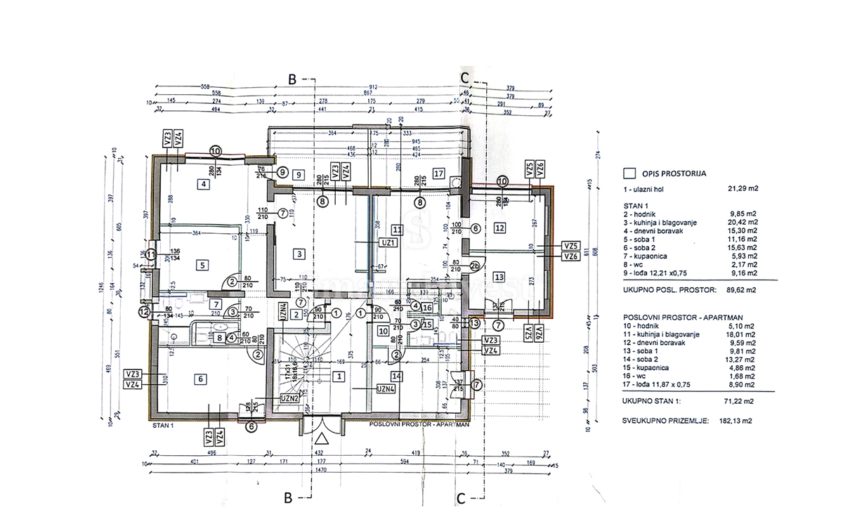 IKA - OPRIĆ, vila s 4 apartmaji in panoramskim pogledom na morje