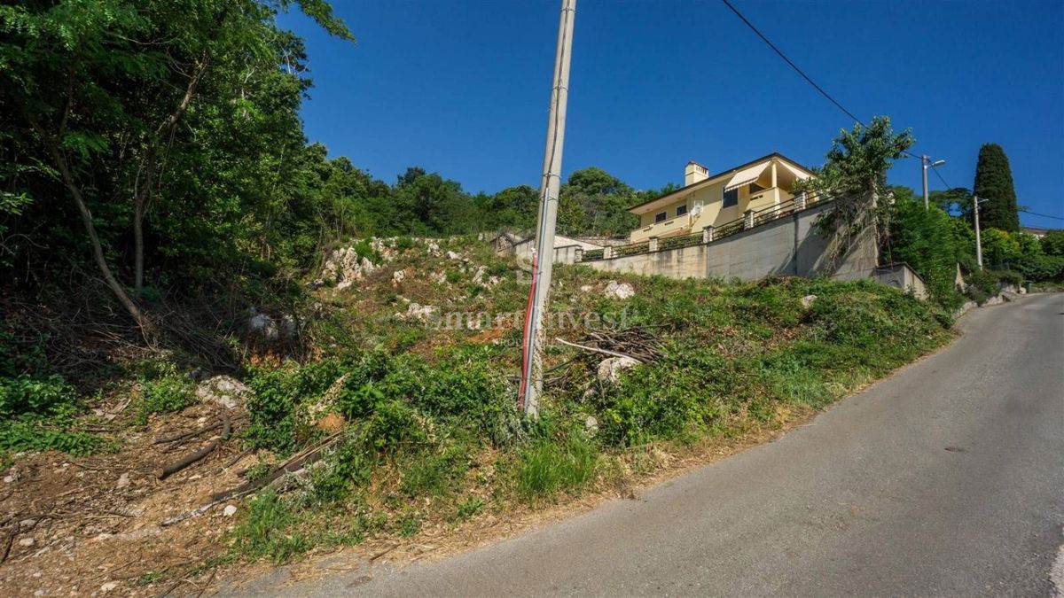 LOVRAN, Building land of 1539 m2 with amazing sea view