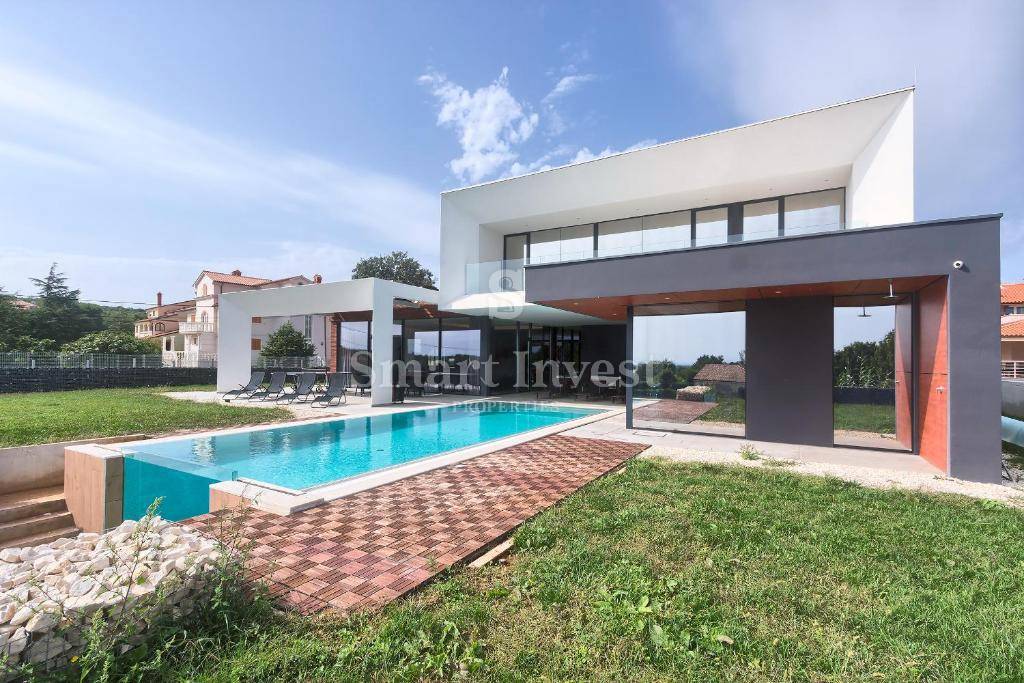 ISTRIA - MEDULIN, MODERN 4-BEDROOMS VILLA WITH SEA VIEW