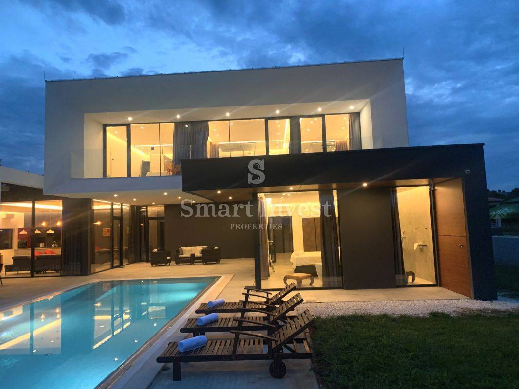 ISTRIA - MEDULIN, MODERN 4-BEDROOMS VILLA WITH SEA VIEW
