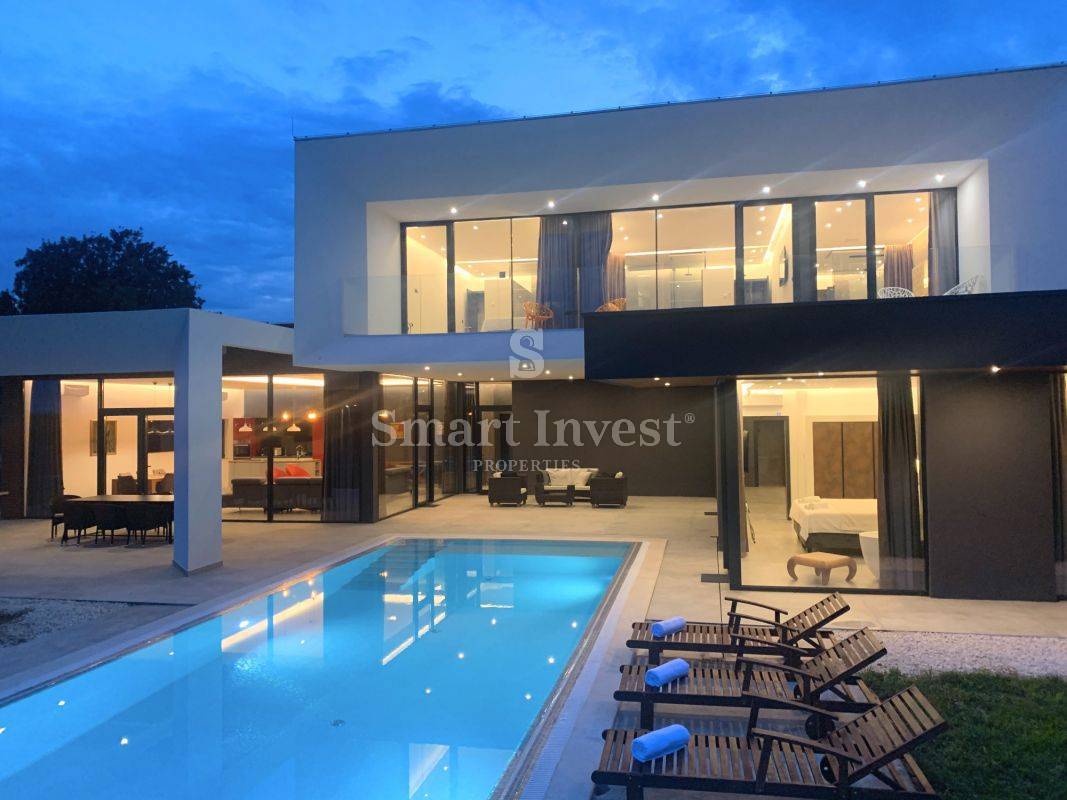 ISTRIA - MEDULIN, MODERN 4-BEDROOMS VILLA WITH SEA VIEW