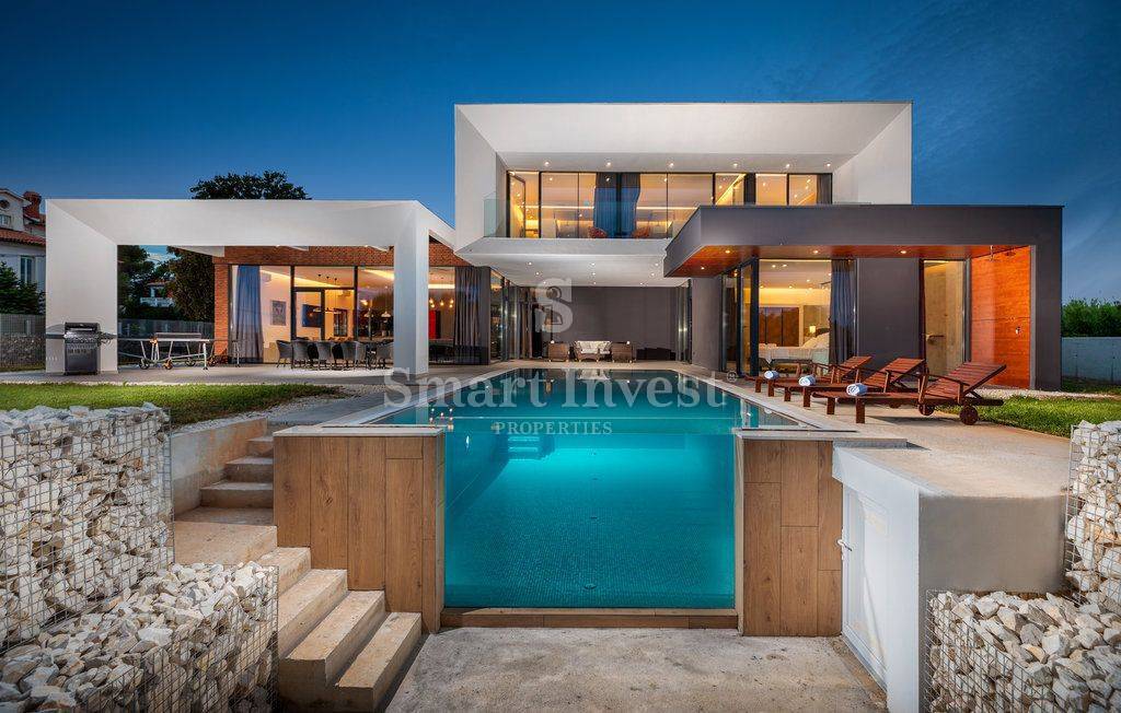 ISTRIA - MEDULIN, MODERN 4-BEDROOMS VILLA WITH SEA VIEW