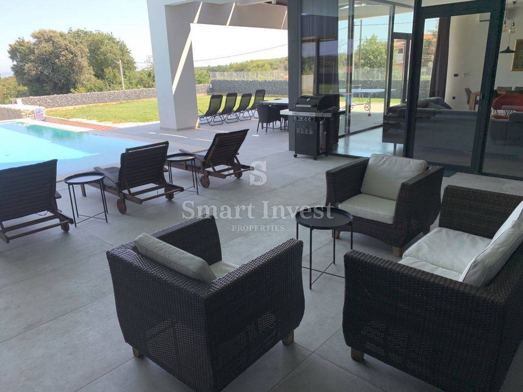 ISTRIA - MEDULIN, MODERN 4-BEDROOMS VILLA WITH SEA VIEW