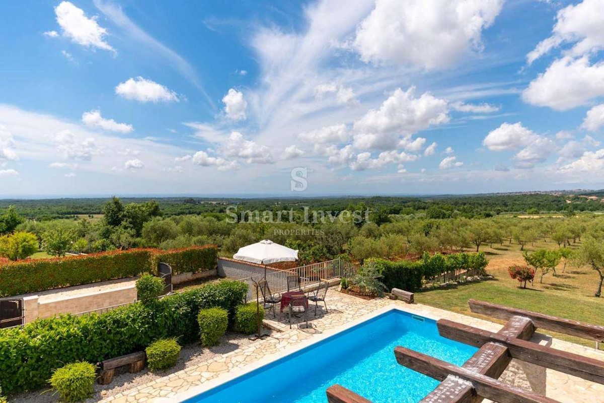 ISTRIA - POREČ vicinity, 3-BEDROOMS VILLA WITH PANORAMIC SEA VIEW