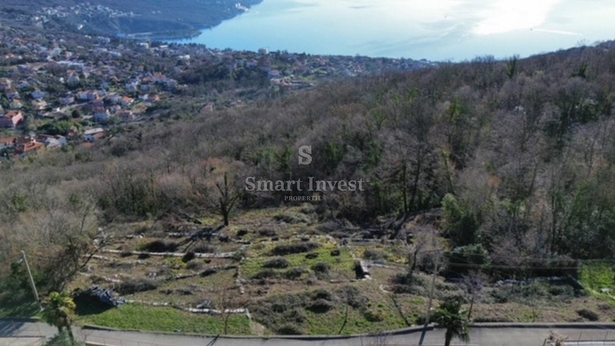 OPATIJA - BREGI, gradbeno zemljišče 5208 m2 s pogledom na morje