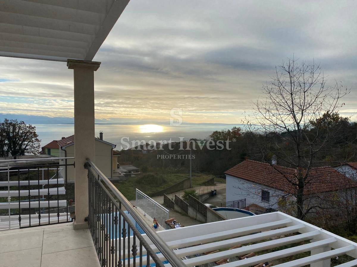OPATIJA - BREGI, udobna hiša z bazenom in pogledom na morje