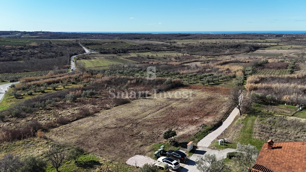 ISTRA - BUJE, gradbeno zemljišče s pogledom na morje