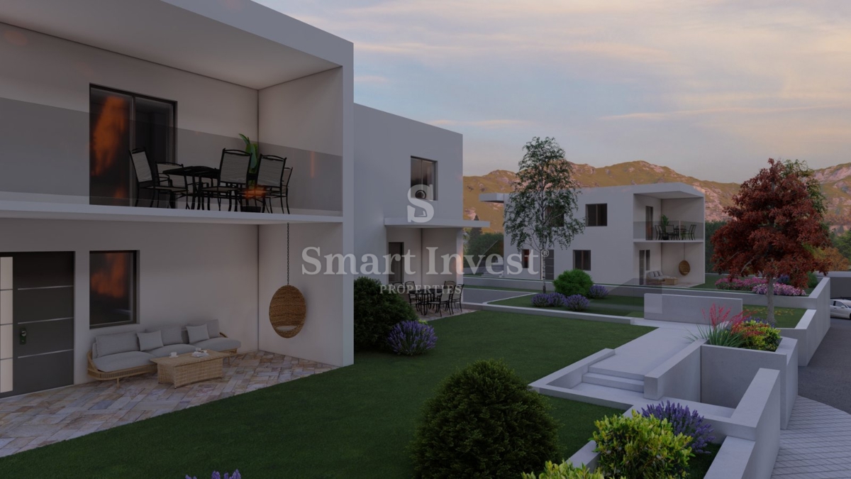 KASTAV, 3-sobno stanovanje z garažo in vrtom v novogradnji