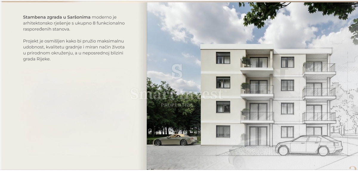 Stanovanje Saršoni, Viškovo, 77,75m2